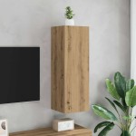 vidaXL Dulap TV, stejar artizanal, 30,5x30x90 cm, lemn prelucrat