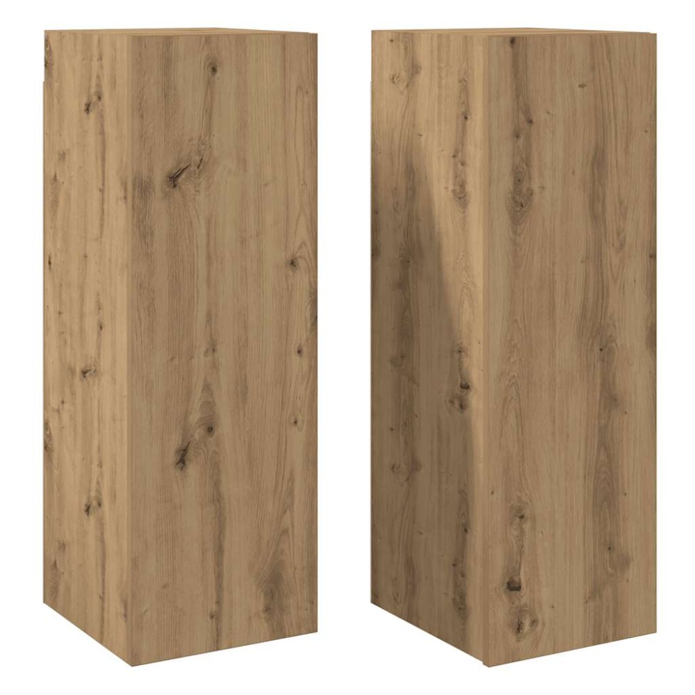 vidaXL Dulapuri TV 2 buc. stejar artizanal 30,5x30x90cm lemn prelucrat