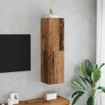 vidaXL Dulap TV, lemn vechi, 30,5x30x110 cm, lemn prelucrat