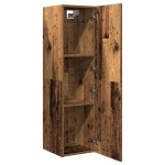 vidaXL Dulap TV, lemn vechi, 30,5x30x110 cm, lemn prelucrat