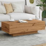 vidaXL Măsuță cafea, stejar artizanal, 100x49,5x31 cm, lemn prelucrat vidaXL Măsuță cafea, stejar artizanal, 100x49,5x31 cm, lemn prelucrat