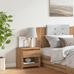 vidaXL Noptiera Artisan Stejar 40x30x39 cm Lemn prelucrat vidaXL Noptiera Artisan Stejar 40x30x39 cm Lemn prelucrat