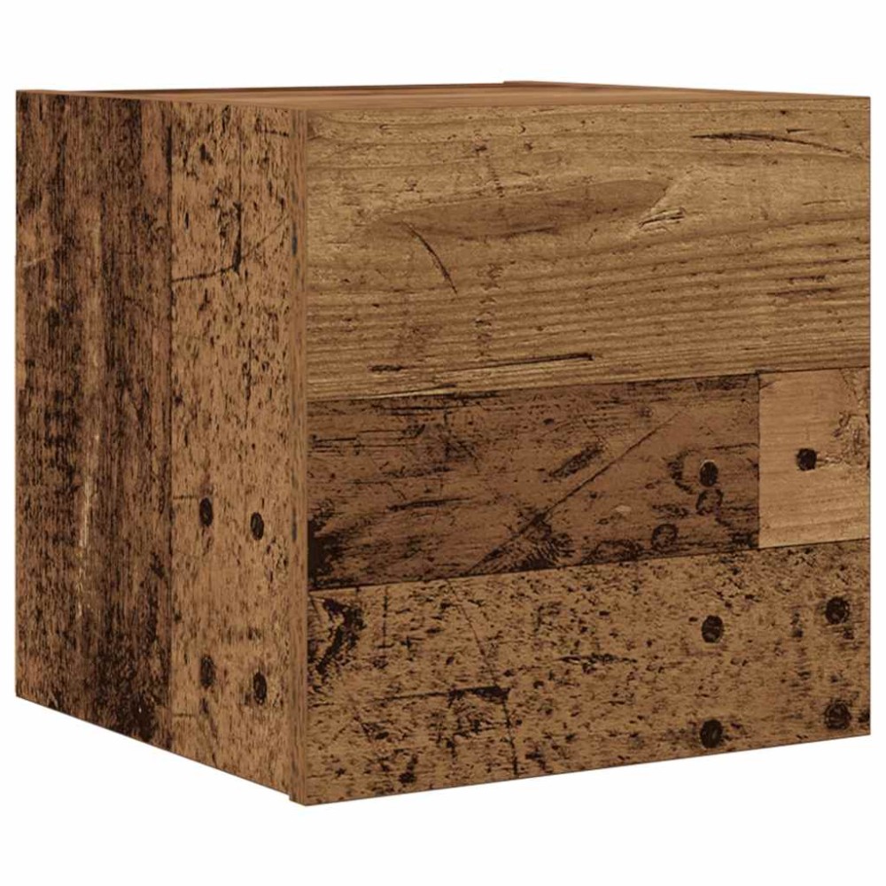 vidaXL Dulap TV montaj pe perete, lemn vechi, 30,5x30x30 cm