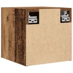 vidaXL Dulap TV montaj pe perete, lemn vechi, 30,5x30x30 cm