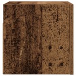 vidaXL Dulapuri TV de perete, 2 buc., lemn vechi, 30,5x30x30 cm