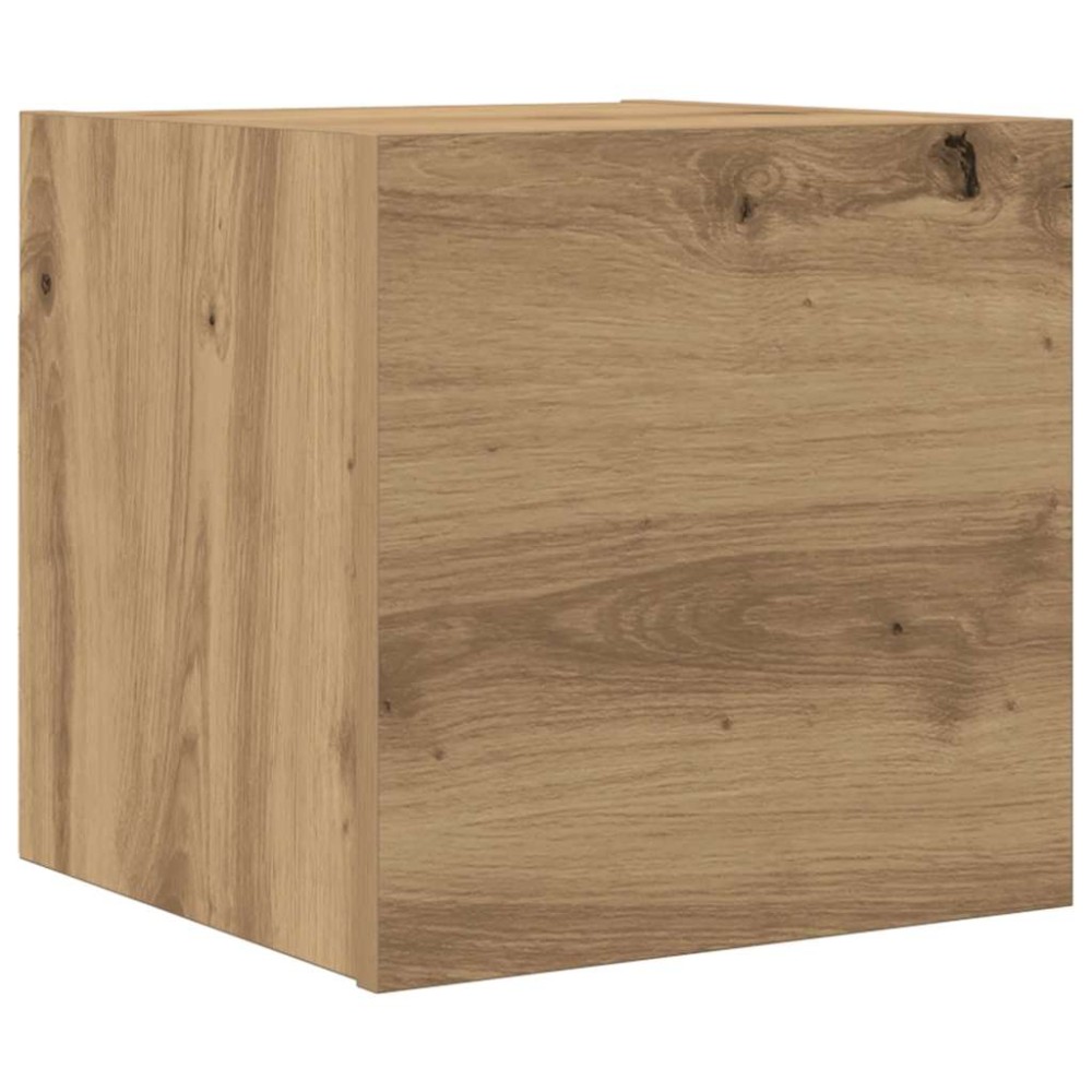 vidaXL Dulap TV montaj pe perete, stejar artizanal, 30,5x30x30 cm