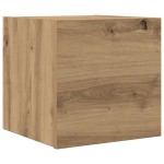 vidaXL Dulap TV montaj pe perete, stejar artizanal, 30,5x30x30 cm