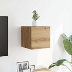vidaXL Dulap TV montaj pe perete, stejar artizanal, 30,5x30x30 cm