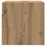 vidaXL Dulap TV montaj pe perete, stejar artizanal, 30,5x30x30 cm