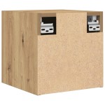 vidaXL Dulapuri TV montaj perete 2 buc. stejar artizanal 30,5x30x30 cm