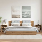vidaXL Noptiere 2 buc Stejar artizanal 40x30x50 cm Lemn prelucrat