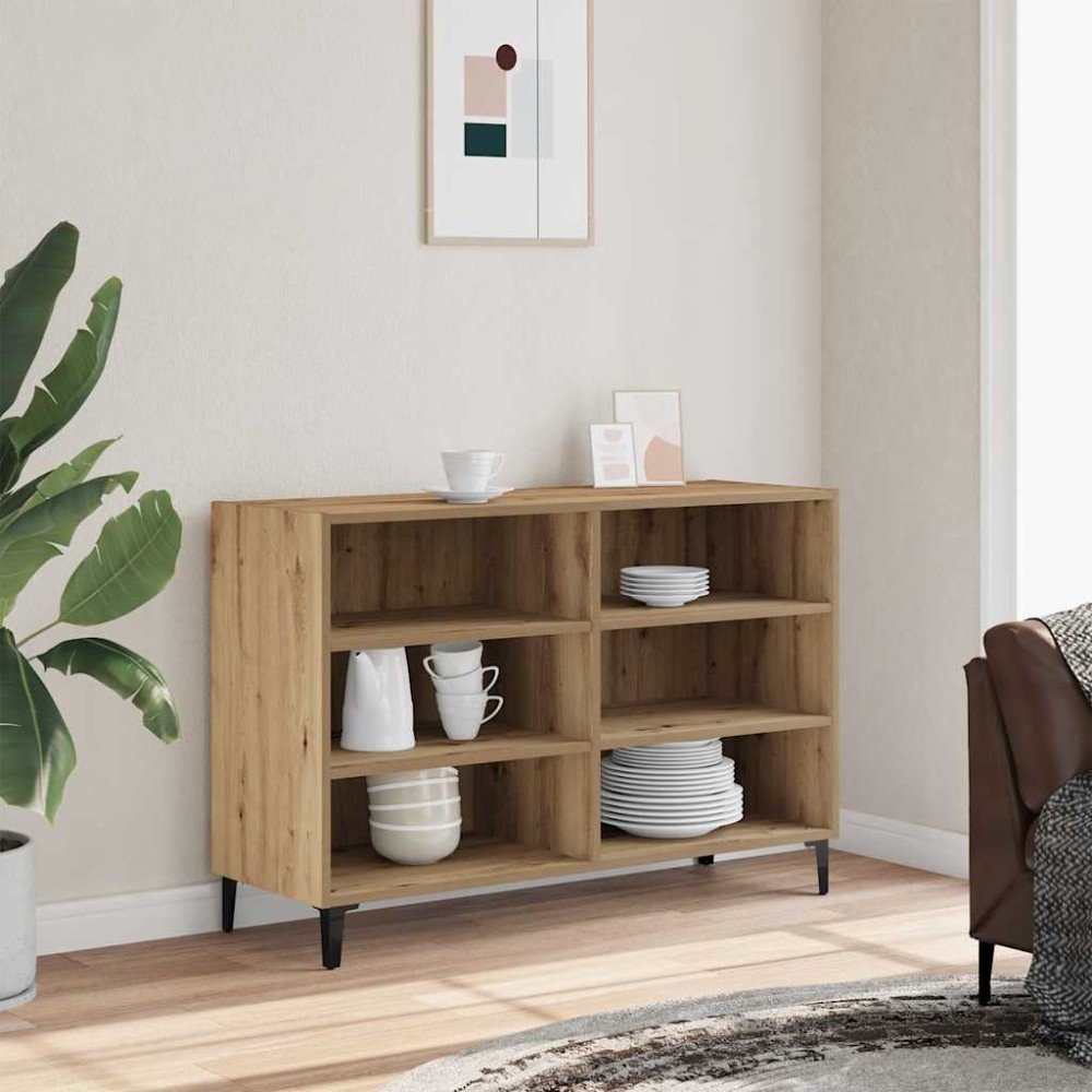 vidaXL Servantă, stejar artizanal, 103,5x35x70 cm, lemn prelucrat