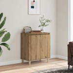 vidaXL Bufetă Stejar artizanal 60x35x70 cm Lemn prelucrat vidaXL Bufetă Stejar artizanal 60x35x70 cm Lemn prelucrat