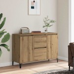 vidaXL Servantă, stejar artizanal, 102x35x70 cm, lemn prelucrat