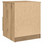 vidaXL Noptiere, 2 buc., stejar artizanal, 40x40x50 cm, lemn prelucrat