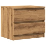 vidaXL Noptiere 2 buc. stejar artizanal, 50x40x43.5 cm, lemn prelucrat