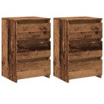 vidaXL Noptiere, 2 buc., lemn vechi, 40x35x62,5 cm, lemn prelucrat vidaXL Noptiere, 2 buc., lemn vechi, 40x35x62,5 cm, lemn prelucrat