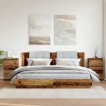vidaXL Noptiere, 2 buc., lemn vechi, 40x35x62,5 cm, lemn prelucrat vidaXL Noptiere, 2 buc., lemn vechi, 40x35x62,5 cm, lemn prelucrat