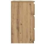 vidaXL Noptiere, 2 buc., stejar artizanal 40x35x62,5 cm lemn prelucrat