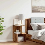 vidaXL Noptiera din lemn vechi 35x35x55 cm lemn prelucrat
