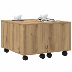 vidaXL Măsuță cafea, stejar artizanal, 60x60x38 cm, lemn prelucrat vidaXL Măsuță cafea, stejar artizanal, 60x60x38 cm, lemn prelucrat