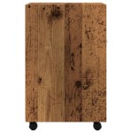 vidaXL Dulap lateral cu roți, lemn vechi, 33x38x60 cm, PAL
