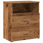 vidaXL Noptiere, 2 buc, lemn învechit, 50x32x60 cm, lemn prelucrat