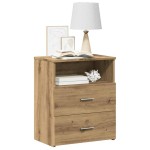 vidaXL Noptiere, 2 buc., stejar artizanal, 50x32x60 cm, lemn prelucrat vidaXL Noptiere, 2 buc., stejar artizanal, 50x32x60 cm, lemn prelucrat