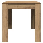 vidaXL Masă bucătărie stejar artizanal, 140x74,5x76 cm, lemn prelucrat