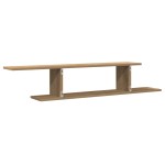 vidaXL Raft TV montat pe perete stejar artizanal 125x18x23 cm lemn vidaXL Raft TV montat pe perete stejar artizanal 125x18x23 cm lemn