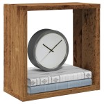 vidaXL Rafturi de perete cub, 6 buc., lemn vechi, 30x15x30 cm lemn vidaXL Rafturi de perete cub, 6 buc., lemn vechi, 30x15x30 cm lemn