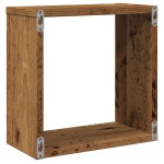 vidaXL Rafturi de perete cub, 6 buc., lemn vechi, 30x15x30 cm lemn vidaXL Rafturi de perete cub, 6 buc., lemn vechi, 30x15x30 cm lemn