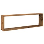 vidaXL Rafturi de perete cub, 2 buc., lemn vechi, 100x15x30 cm, lemn vidaXL Rafturi de perete cub, 2 buc., lemn vechi, 100x15x30 cm, lemn