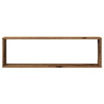vidaXL Rafturi de perete cub, 2 buc., lemn vechi, 100x15x30 cm, lemn vidaXL Rafturi de perete cub, 2 buc., lemn vechi, 100x15x30 cm, lemn