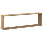 vidaXL Rafturi de perete cub 2 buc. stejar artizanal 100x15x30 cm lemn vidaXL Rafturi de perete cub 2 buc. stejar artizanal 100x15x30 cm lemn
