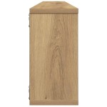 vidaXL Rafturi perete cub, 4 buc., stejar artizanal 100x15x30 cm lemn vidaXL Rafturi perete cub, 4 buc., stejar artizanal 100x15x30 cm lemn