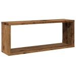vidaXL Rafturi perete cub 4 buc. lemn vechi 60x15x23cm, lemn prelucrat vidaXL Rafturi perete cub 4 buc. lemn vechi 60x15x23cm, lemn prelucrat