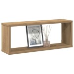 vidaXL Rafturi de perete cub 2 buc. stejar artizanal, 60x15x23 cm lemn vidaXL Rafturi de perete cub 2 buc. stejar artizanal, 60x15x23 cm lemn