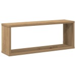 vidaXL Rafturi de perete cub 4 buc. stejar artizanal, 60x15x23 cm lemn vidaXL Rafturi de perete cub 4 buc. stejar artizanal, 60x15x23 cm lemn