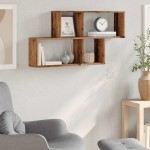 vidaXL Raft de perete, lemn vechi, 100x18x53 cm, lemn prelucrat vidaXL Raft de perete, lemn vechi, 100x18x53 cm, lemn prelucrat