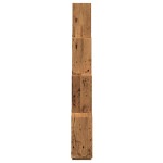vidaXL Raft de perete cub, lemn vechi, 90x15x119,5 cm, lemn prelucrat vidaXL Raft de perete cub, lemn vechi, 90x15x119,5 cm, lemn prelucrat