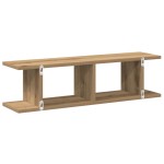 vidaXL Rafturi de perete, 2 buc., stejar artizanal, 75x18x20 cm, lemn vidaXL Rafturi de perete, 2 buc., stejar artizanal, 75x18x20 cm, lemn