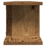 vidaXL Rafturi perete 2 buc., lemn vechi, 105x18x20 cm, lemn prelucrat