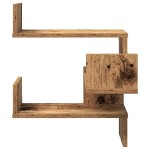 vidaXL Rafturi colțar perete 2 buc. lemn vechi 40x40x49,5 cm lemn vidaXL Rafturi colțar perete 2 buc. lemn vechi 40x40x49,5 cm lemn