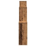 vidaXL Raft de perete cub, lemn vechi, 80x15x78,5 cm, PAL vidaXL Raft de perete cub, lemn vechi, 80x15x78,5 cm, PAL
