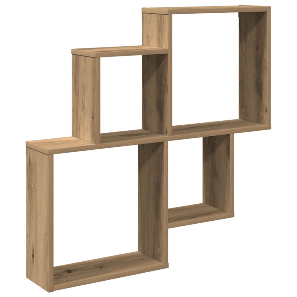 vidaXL Raft de perete, stejar artizanal, 80x15x78,5 cm, lemn prelucrat