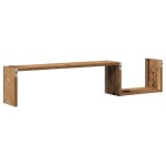 vidaXL Rafturi perete 2 buc., lemn vechi, 100x15x20 cm, lemn prelucrat