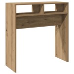 vidaXL Măsuță consolă, stejar artizanal, 78x30x80 cm, lemn prelucrat vidaXL Măsuță consolă, stejar artizanal, 78x30x80 cm, lemn prelucrat