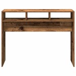 vidaXL Masă consolă, lemn vechi, 105x30x80 cm, PAL