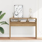 vidaXL Măsuță consolă, stejar artizanal, 105x30x80 cm, lemn prelucrat vidaXL Măsuță consolă, stejar artizanal, 105x30x80 cm, lemn prelucrat